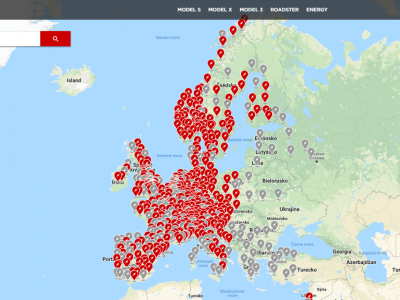 Tesla rozširuje sieť nabíjacích staníc v Európe